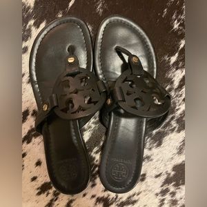 Tory Burch Miller Leather sandals, black